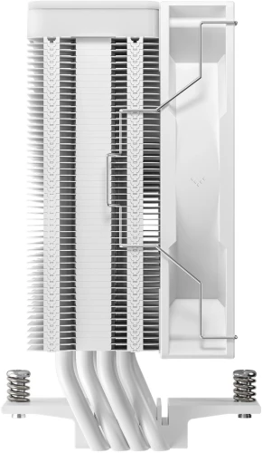 Устройство охлаждения(кулер) Deepcool AG400 Wh V2 ARGB Soc-AM5/AM4/1200/1700/1851 белый 4-pin 31.6dB Al+Cu 220W 643gr Ret (R-AG400-WHAMMN-GJD)