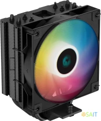 Устройство охлаждения(кулер) Deepcool AG400 Bk ARGB Soc-AM5/AM4/1200/1700/1851 черный/белый 4-pin 31.6dB Al+Cu 220W 614gr Ret (R-AG400-BKANMC-G-2)