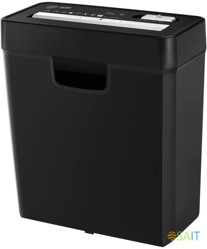 Шредер Cactus CS-SH-P2 черный (секр.Р-2) ленты 6лист. 10лтр. скобы пл.карты