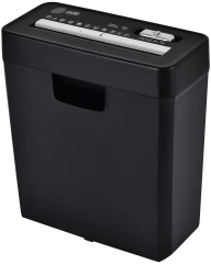 Шредер Cactus CS-SH-P2 черный (секр.Р-2) ленты 6лист. 10лтр. скобы пл.карты