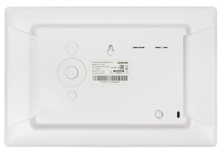 Фоторамка Digma 10.1" PF-1043 IPS 1280x800 белый пластик ПДУ Видео