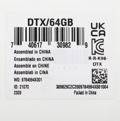 Флеш Диск Kingston 64Gb DataTraveler Exodia DTX/64GB USB3.2 черный/голубой