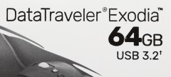 Флеш Диск Kingston 64Gb DataTraveler Exodia DTX/64GB USB3.2 черный/голубой