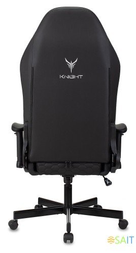 Кресло игровое Knight Neon черный соты эко.кожа с подголов. крестов. металл