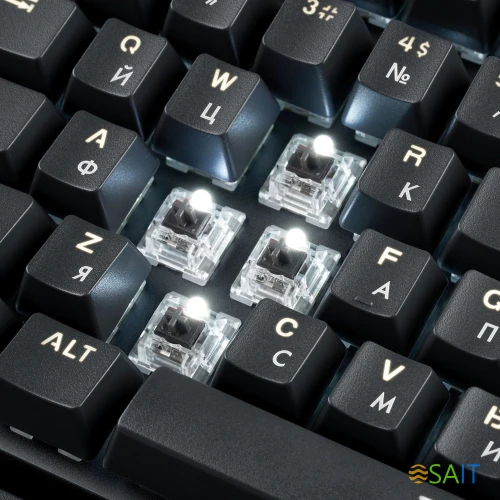 Клавиатура GMNG GG-KB785XW механическая черный/серый USB беспроводная BT/Radio Multimedia for gamer Touch LED (подставка для запястий) (1901105)