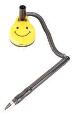 Ручка шариков. автоматическая Deli EQ50-BK черн/прозрачный d=0.7мм черн. черн. (1шт) на подставке резин. манжета