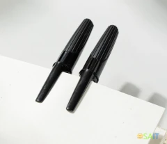 Набор ручек шариков. Deli Think EQ4-MT-BK прозрачный/черный d=1мм черн. черн. индив. пак.ев. (5шт) кругл.