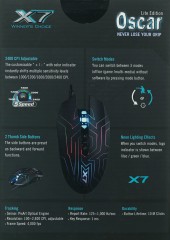 Мышь A4Tech X77 черный оптическая 2400dpi USB 8but (X77 (MAZE))