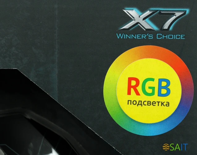 Мышь A4Tech X77 черный оптическая 2400dpi USB 8but (X77 (MAZE))