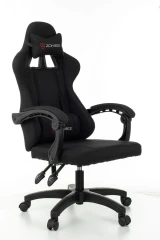 Кресло игровое Zombie Rudger черный с подголов. крестов. пластик