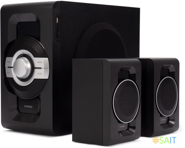 Микросистема Hyundai H-MS1403 черный 60Вт FM USB BT SD