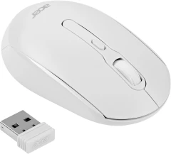 Мышь Acer OMR308 белый оптическая 1600dpi беспров. USB 4but (ZL.MCECC.023)