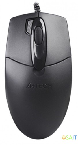 Мышь A4Tech OP-730D черный оптическая 1200dpi USB 4but