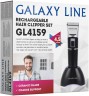 Машинка для стрижки Galaxy Line GL 4159 черный 12Вт (насадок в компл:4шт)
