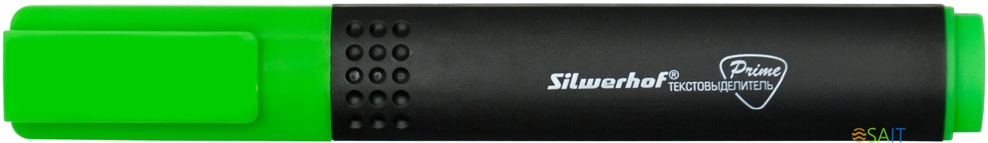 Текстовыделитель Silwerhof Prime 108031-03 скошенный пиш. наконечник 1-4мм зеленый коробка