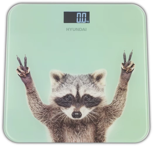 Весы напольные электронные Hyundai H-BS03589 макс.180кг мятный
