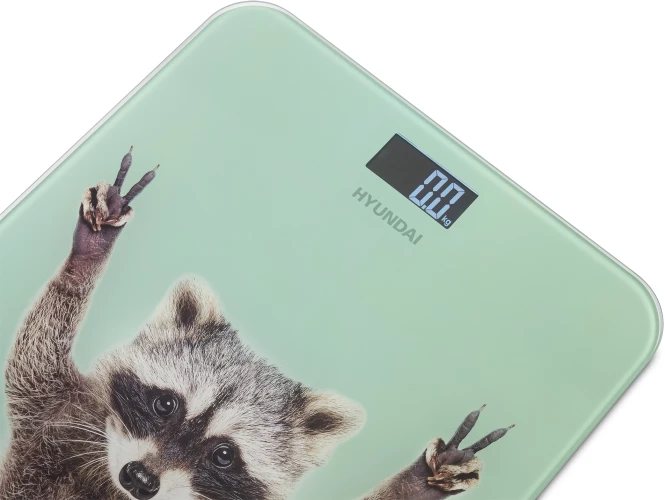 Весы напольные электронные Hyundai H-BS03589 макс.180кг мятный