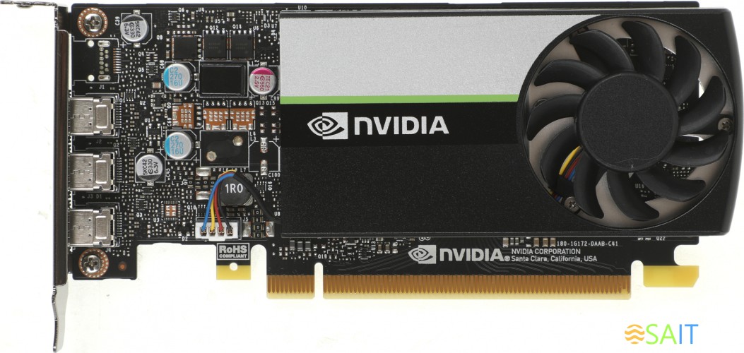 Видеокарта PNY PCI-E T400-4GB NVIDIA T400 4Gb 64bit GDDR6 1070 mDPx3 Bulk low profile