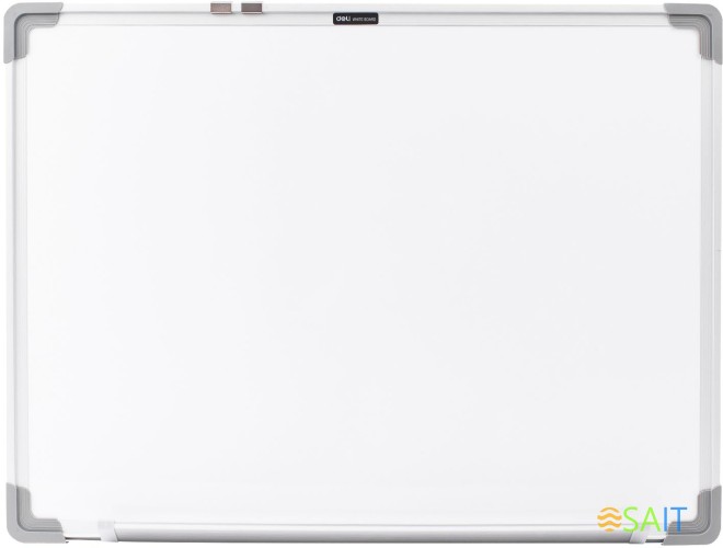 Доска магнитно-маркерная Deli E39032A лак белый 60x45см алюминиевая рама