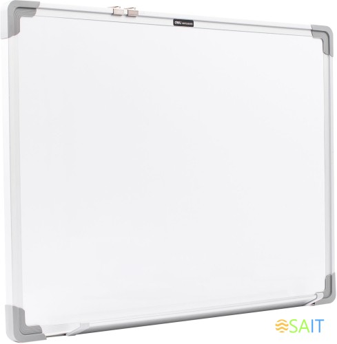 Доска магнитно-маркерная Deli E39032A лак белый 60x45см алюминиевая рама