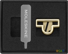 Шильд-символ Moleskine Zodiac Весы металл золотистый коробка с европод. PINLIBRAGOLD