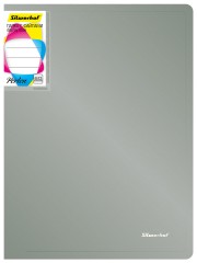 Папка с 60 прозр.вклад. Silwerhof Perlen 292961-77 A4 1мм карман серебристый металлик