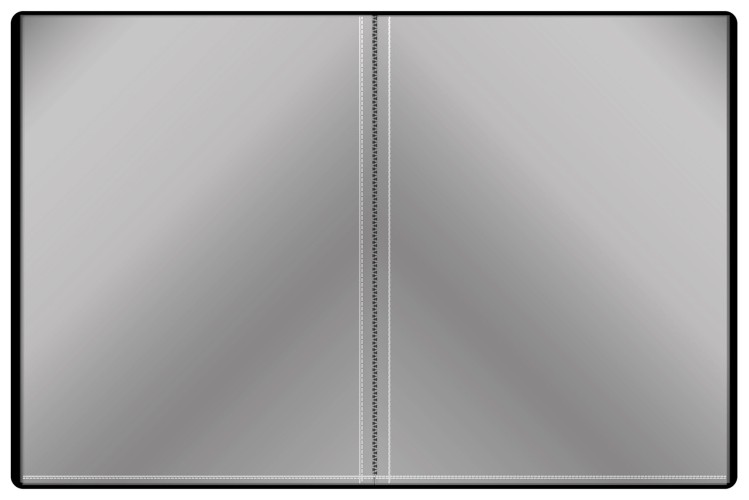 Папка с 60 прозр.вклад. Silwerhof Perlen 292961-77 A4 1мм карман серебристый металлик