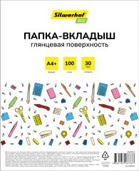 Папка-вкладыш Silwerhof Eco SE-F30G100 глянцевые A4+ полипропилен 30мкм (упак.:100шт)