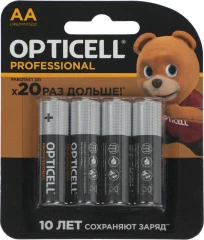 Батарея Opticell Professional LR6 AA (4шт) блистер