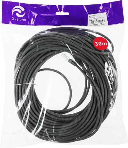 Патч-корд Ningbo cat.5E molded 30м серый RJ-45 (m)-RJ-45 (m)