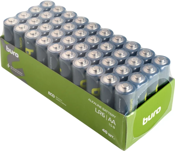 Батарея Buro Alkaline LR6 AA 2900mAh (20шт) коробка