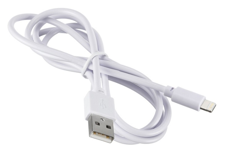 Кабель Digma LIGHT-1.2M-WH USB (m)-Lightning (m) 1.2м белый