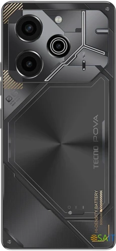 Смартфон Tecno Pova 6 Pro 5G 256Gb 12Gb серый моноблок 3G 4G 2Sim 6.78" 1080x2436 Android 14 108Mpix 802.11 a/b/g/n/ac NFC GPS GSM900/1800 Protect FM microSD max1024Gb
