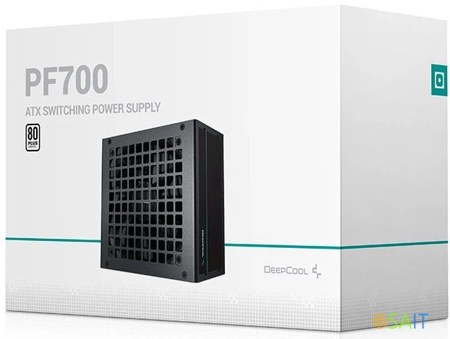 Блок питания Deepcool ATX 700W PF700 V2 80 PLUS WHITE (20+4pin) APFC 120mm fan 6xSATA RTL