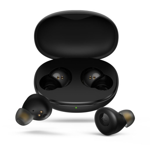 Гарнитура внутриканальные Realme Buds Q RMA215 черный беспроводные bluetooth в ушной раковине (4812229)