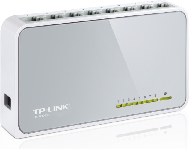 Коммутатор TP-Link TL-SF1008D (L2) 8x100Мбит/с неуправляемый