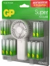 Батарея GP Super 15A/24A/FANWETA21-2CRSBC24 AA/AAA (промо:Вентилятор в подарок) (24шт) блистер