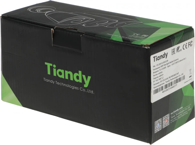 Камера видеонаблюдения IP Tiandy Lite TC-C35WS I5/E/Y/M/H/2.8mm/V4.1 2.8-2.8мм корп.:белый (TC-C35WS I5/E/Y/M/H/2.8/V4.1)