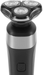 Бритва роторная Polaris PMR 0308RC реж.эл.:3 питан.:элек.сеть/аккум. черный