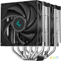 Устройство охлаждения(кулер) Deepcool AG620 Digital Soc-AM5/AM4/1151/1200/2066/1700 черный 4-pin 29.4dB Al+Cu LCD 260W 1370gr Ret (R-AG620-BKNDMN-G-1)