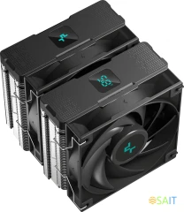 Устройство охлаждения(кулер) Deepcool AG620 Digital Soc-AM5/AM4/1151/1200/2066/1700 черный 4-pin 29.4dB Al+Cu LCD 260W 1370gr Ret (R-AG620-BKNDMN-G-1)