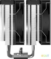 Устройство охлаждения(кулер) Deepcool AG620 Digital Soc-AM5/AM4/1151/1200/2066/1700 черный 4-pin 29.4dB Al+Cu LCD 260W 1370gr Ret (R-AG620-BKNDMN-G-1)