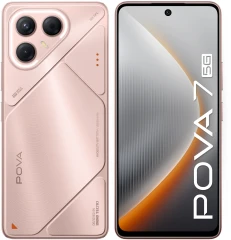 Смартфон Tecno Pova 7 5G 256Gb 8Gb розовый моноблок 3G 4G 2Sim 6.78" 1080x2460 Android 15 50Mpix 802.11 a/b/g/n/ac/ax NFC GPS GSM900/1800 Protect microSD max1024Gb