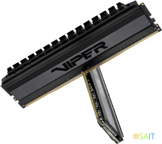 Память DDR4 2x16Gb 3200MHz Patriot PVB432G320C6K Viper 4 Blackout RTL Gaming PC4-25600 CL16 DIMM 288-pin 1.35В dual rank с радиатором Ret