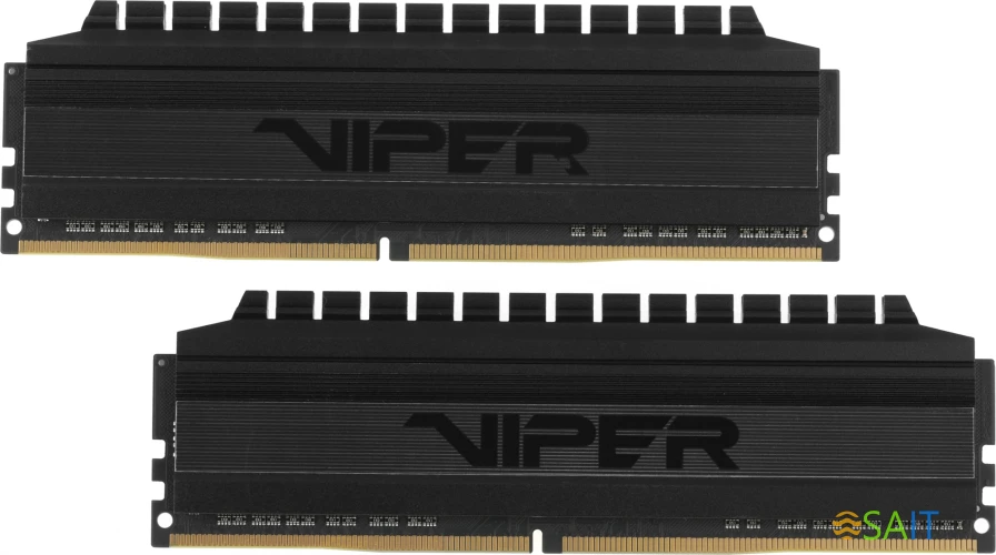 Память DDR4 2x16Gb 3200MHz Patriot PVB432G320C6K Viper 4 Blackout RTL Gaming PC4-25600 CL16 DIMM 288-pin 1.35В dual rank с радиатором Ret