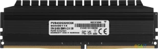 Память DDR4 2x16Gb 3200MHz Patriot PVB432G320C6K Viper 4 Blackout RTL Gaming PC4-25600 CL16 DIMM 288-pin 1.35В dual rank с радиатором Ret