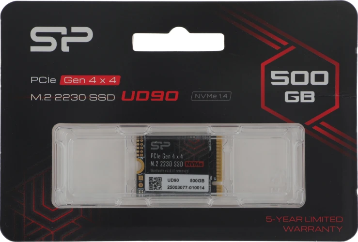 Накопитель SSD Silicon Power PCIe 4.0 x4 500GB SP500GBP44UD9007 M-Series UD90 M.2 2230