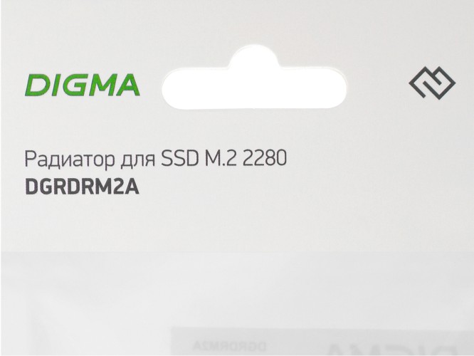 Радиатор для SSD Digma DGRDRM2A черный металл Ret