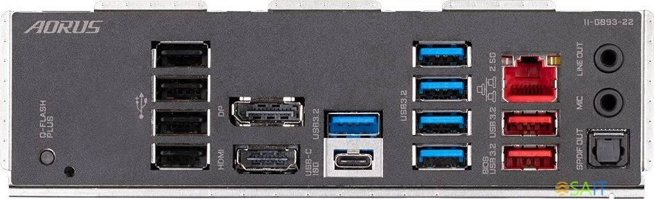 Материнская плата Gigabyte B650M AORUS ELITE SocketAM5 AMD B650 mATX AC`97 8ch(7.1) 2.5Gg RAID+HDMI+DP