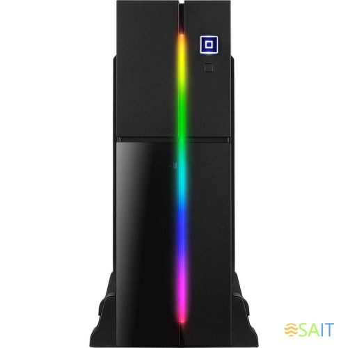 Корпус Aerocool Playa Slim черный без БП mATX 1x80mm 2xUSB3.0 audio bott PSU